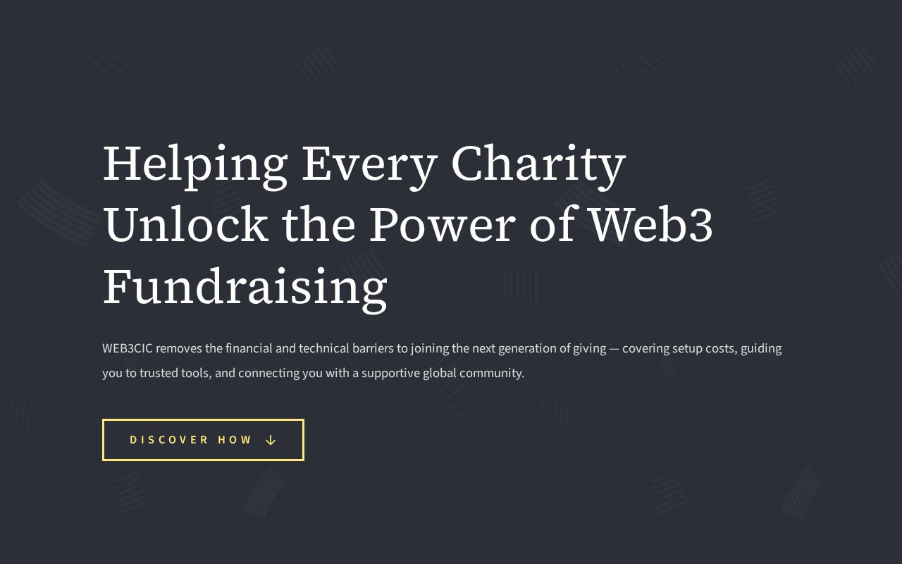Web3CIC – Helping Charities Access Web3 Donations & Blockchain Tools (copy)